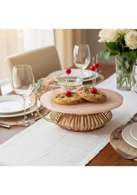 PRET Homes Designer Cream Flower with Jute Handcrafted Stainless Steel