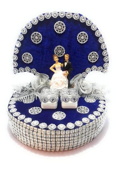 Smart Creations Blue Giftsbouquet Engagement Ring Platter I Ring Platter for Ring Ceremony