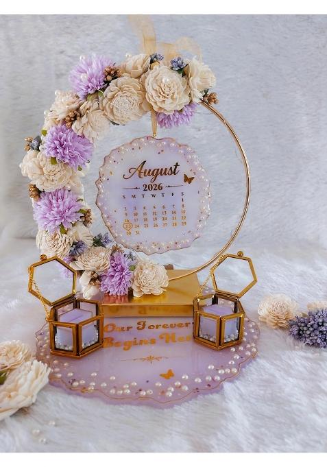 Artful Abode Engagement Ring Platter 10x10 Inch