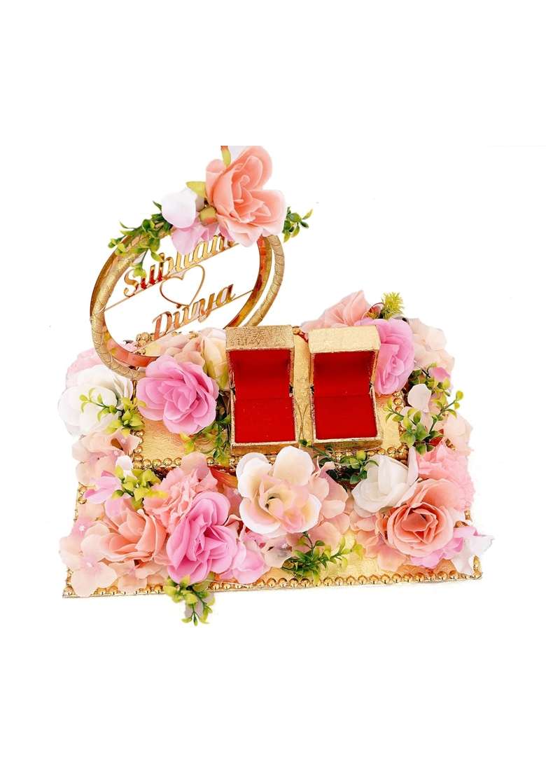 Giftsbouquet Engagement Ring Platter Wedding Ring Platter - Indya
