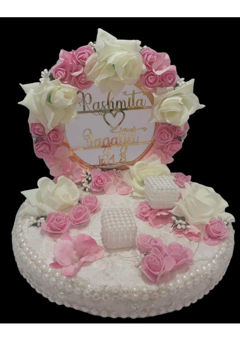 Giftsbouquet Engagement Ring Platter I Ring Platter for Ring Ceremony Wedding Ring Platter - Indya