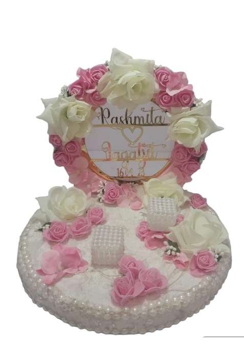 Giftsbouquet Engagement Ring Platter I Ring Platter for Ring Ceremony Wedding Ring Platter