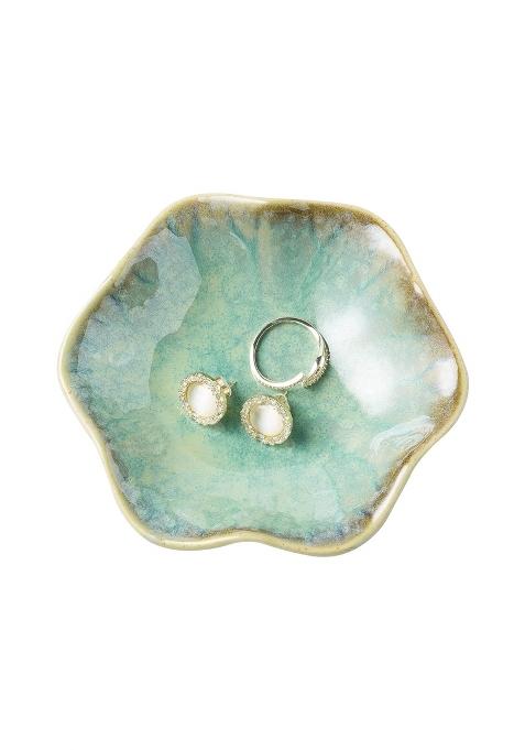 Beunaizer Jewelry Dish Tray Ring Dish Ceramic Trinket Tray Key Bowl Decorative Plate