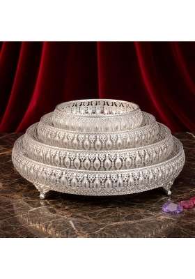 Sgr Handicrafts Decorative Tray Set Handcrafted Designer Gifting and Serving Trays Set of 4