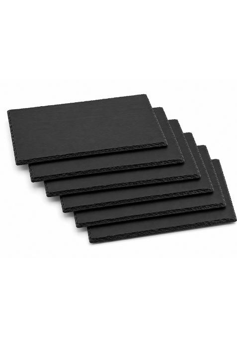 R and V Wellness Natural Black Slate Serving Tray Rectangular Platter 30 X 15 CM