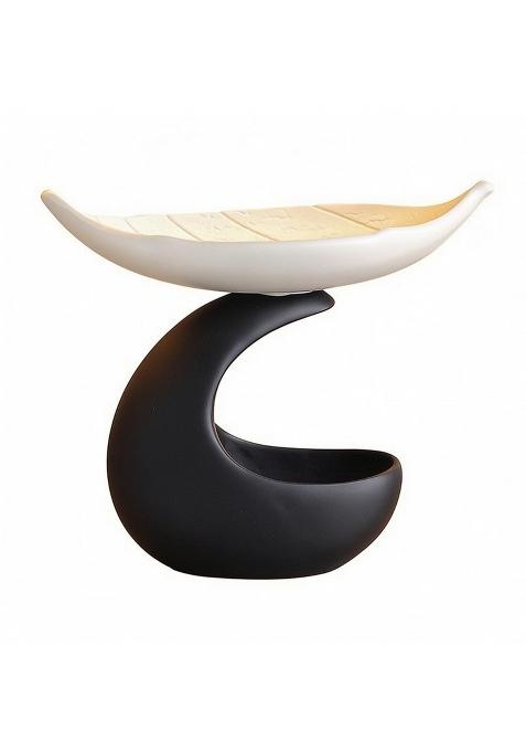Secret Desire Decorative Leaf Shaped Tray Modern Sculptural Tray Abstract Tabletop Ornament Elegant