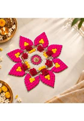 Divyautsav Studio Shubh Angan Rangoli for Diwali Home Entrance Decoration Traditional Festive Rangoli Decor