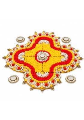 Vrindavanstore Diwali Special Detachable Rangoli Decorative Floor Decor for Pooja Festivals