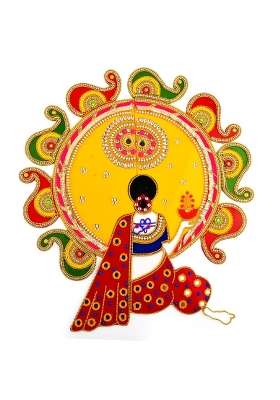 Tarini Gallery Floor Rangoli Acrylic Handcrafted Indian Traditional Home Decor for Festival Wedding Party Wall