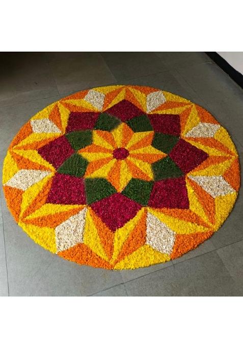 Stromx Super Soft Microfiber Traditional Modern Rangoli Door Mat for Home Living Room