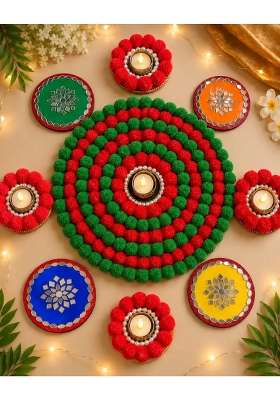 Divicraft Flower Rangoli Handmade Rangoli