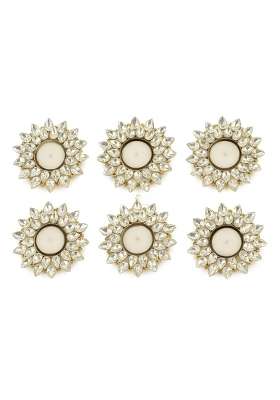 Arrakasta Crafts Decorative Diwali Tealight Candle Holders Set of 6