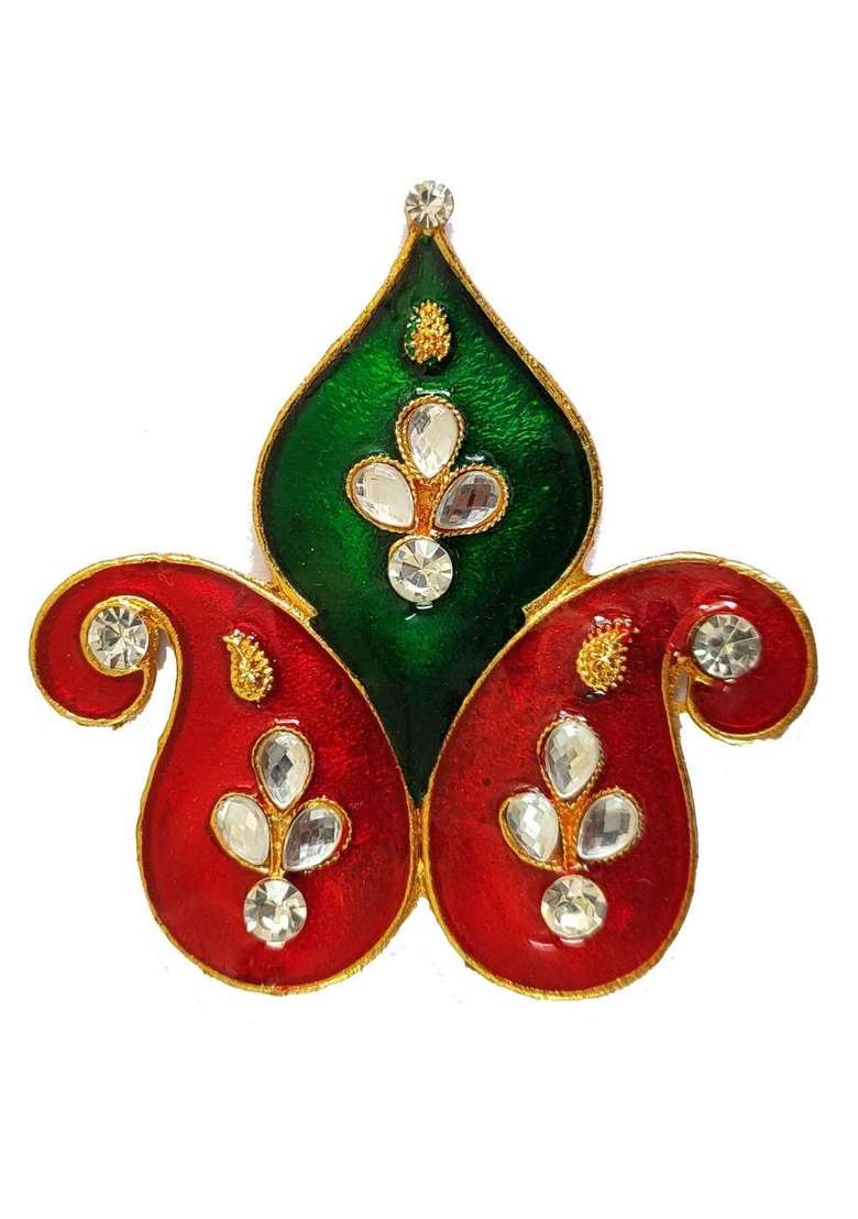 Kala Samarpan Multicolour Metal Rangoli with Centerpiece for Hall Entrance 11x11 Inch Festivals - Indya