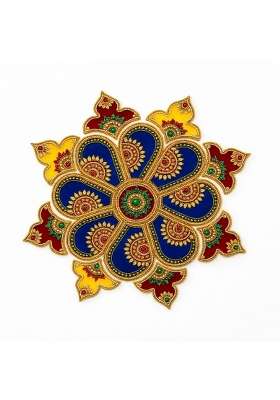 Acrylic Rangoli for Diwali Decoration Handmade Traditional Pooja Decor Multicolour Mandala Design