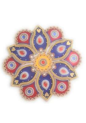 Multicolour Har Collection Makes Handmade Decorative Acrylic Rangoli for Home Decor Size 15Inch