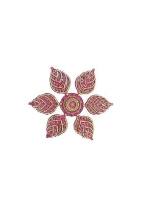 Shreeji Decor Collections Designer Acrylic Rangoli Pink 10 Inches 7 Piece Set