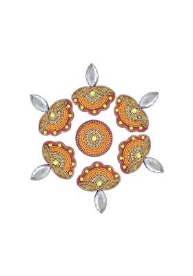 Tarini Gallery Floor Rangoli Home Decoration for Festival Diwali Acrylic Traditional Handmade Inerior
