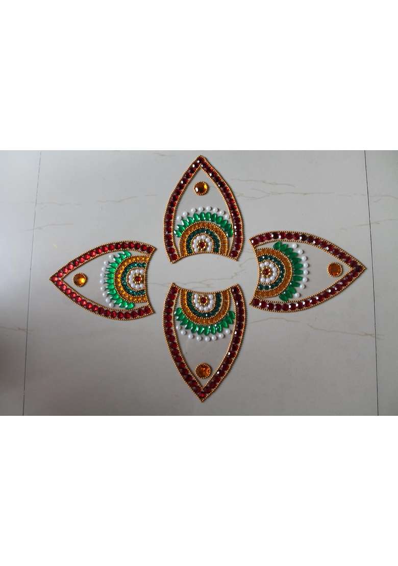 Handicraftstop Reuseable Rangoli Blue - Indya