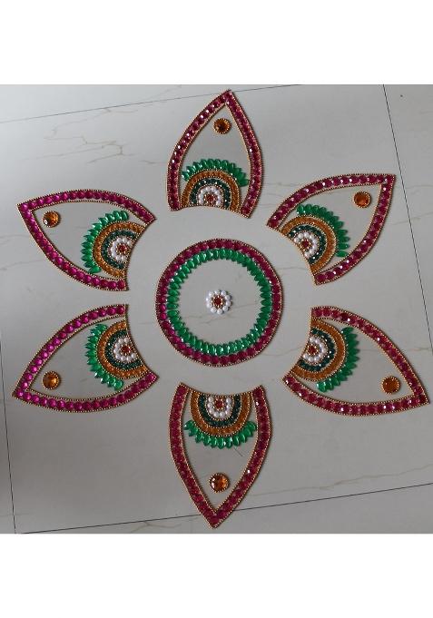 Handicraftstop Reuseable Rangoli Blue