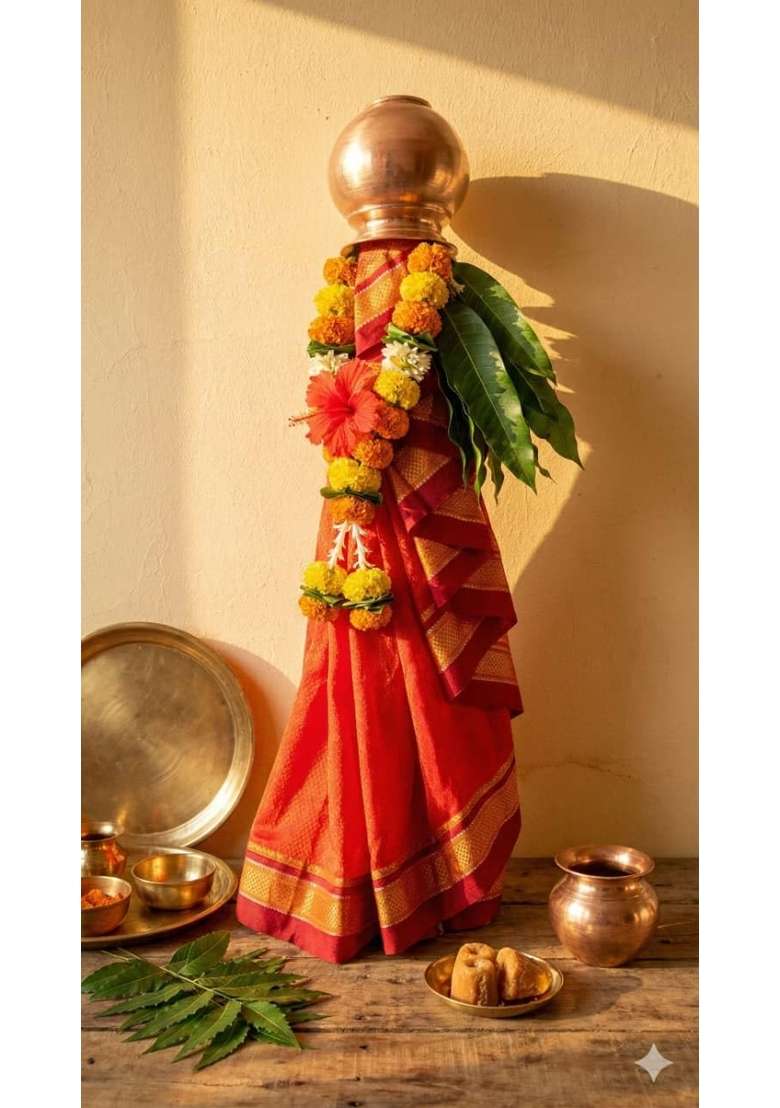 Gurukrupa Shoppy Dark Purple Floral Rangoli Base 12IN Haldi Decor Set 1 Plus Acrylic Rangoli Pooja Room - Indya