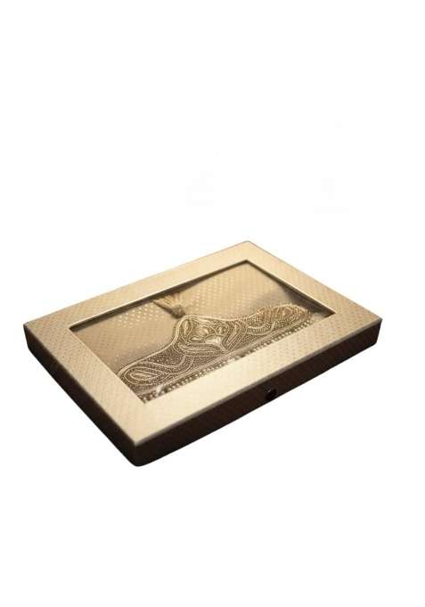 Traditional Indian Groom Wedding Sehra with Gold Embroidered Crest and White Pearl Strings Pack of 1