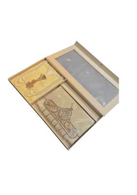 Handcrafted Pearl Sehra and Gold Kalgi Set for Groom Traditional Wedding Accessories with Premium Display Box
