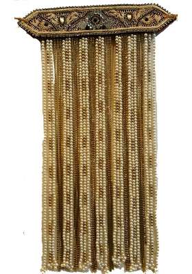 J Tushar Golden Fancy Groom Stones Sehra
