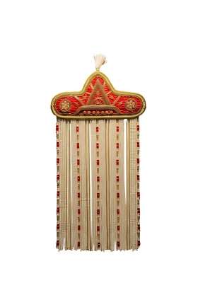 Golden Royal Dulha Sehra for Indian Wedding Handcrafted Groom Headwear with Traditional Design and Royal