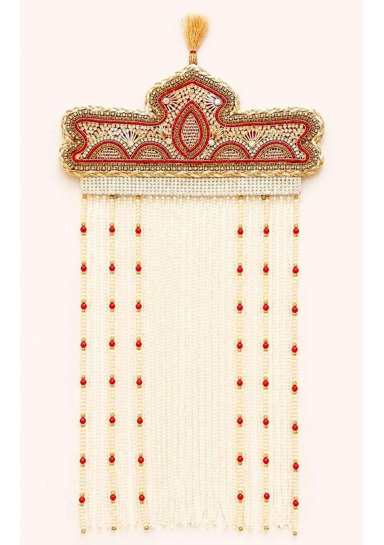 Multicolor Royal Dulha Sehra for Indian Wedding Handcrafted Groom Headwear with Traditional Design and Royal - Indya