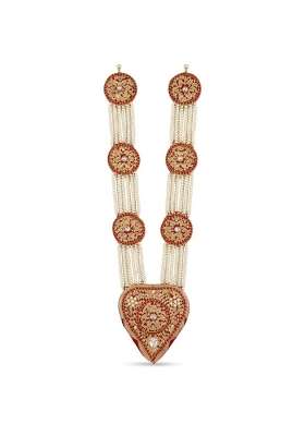 Multicolour Handy House Traditional Groom Pan Haar Pearl String Wedding Pan Haar for Sehra