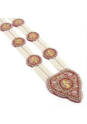 Multicolor Handy House Traditional Groom Pan Haar Pearl String Wedding Pan Haar for Sehra