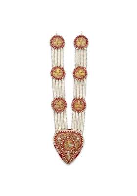 Multicolour Handy House Traditional Groom Pan Haar Pearl String Wedding Pan Haar for Sehra