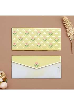 Pink Paper Co Luxurious Shagun Envelope Money Envelopes for Gifting Cash with Gold Foil Printing Pack of 10