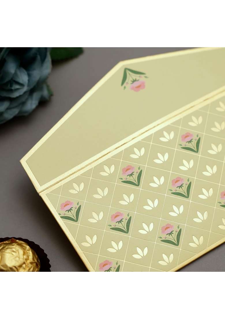 Pink Paper Co Luxurious Shagun Envelope Money Envelopes for Gifting Cash with Gold Foil Printing Pack of 10 - Indya