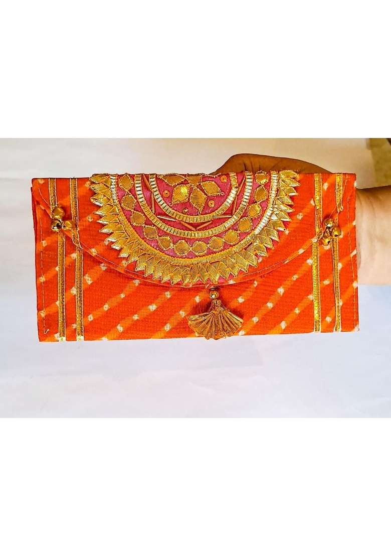 Home Storiee Multicolor Designer Shagun Lifafa Money Gift Envelopes 8 X 4 Inches Pack of 6 - Indya