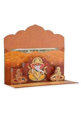Fonsie Cash Shagun Fancy Design Envelopes for Gifting Money on Wedding Gift Pack of 10
