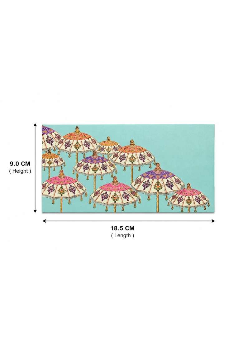 Jhintemetic Designer Money Gift Envelopes Premium 350 GSM Cash Envelopes with Elegant Golden Foil Pack of 40 - Indya
