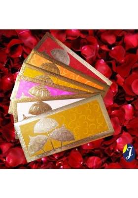 Jewett 50 Pcs Designer Sagan Cash Money Envelopes Umbrella Style Handmade Shagun Envelopes Pack of 50