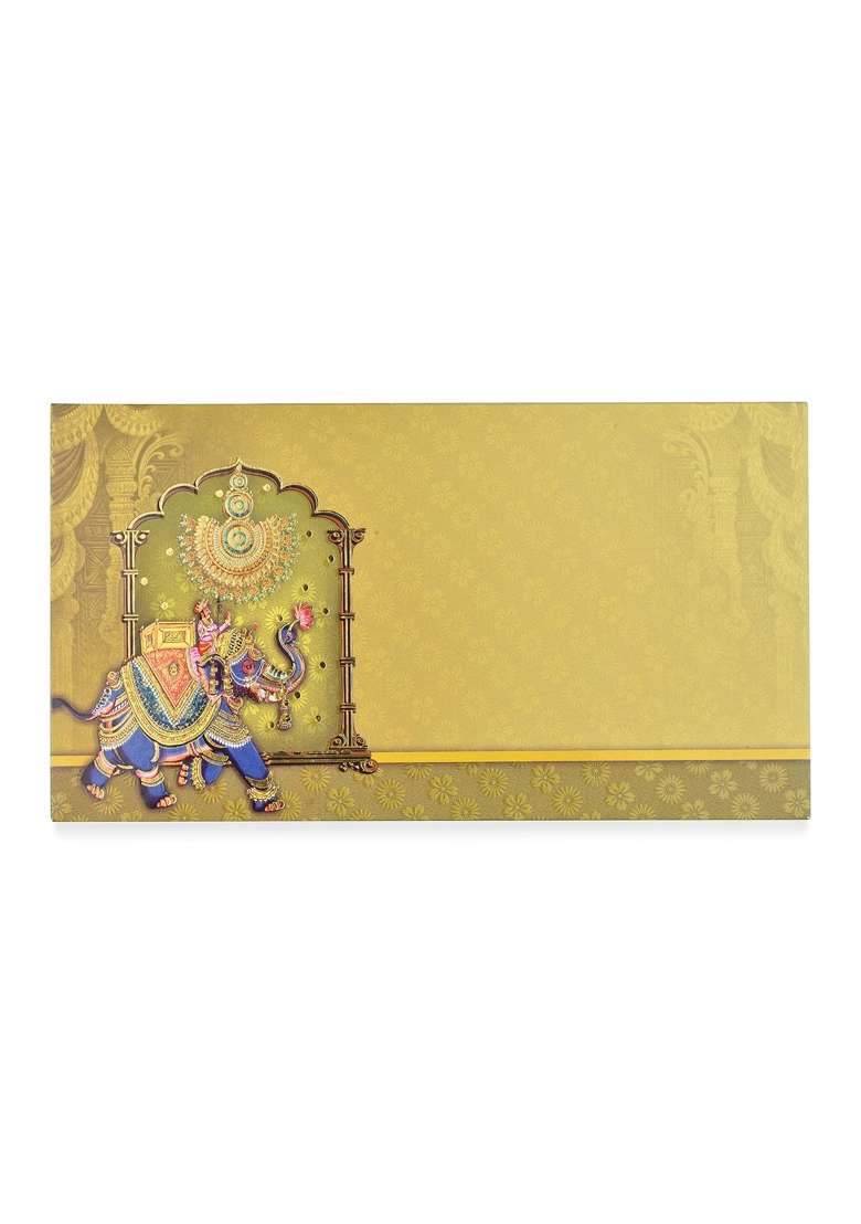 Fonsie Cash Shagun Fancy Design Envelopes for Gifting Money on Wedding Gift Pack of 10 - Indya
