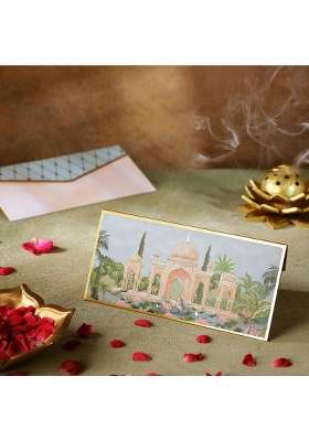 Pink Paper Co Luxurious Shagun Envelope Money Envelopes for Gifting Cash with Gold Foil Printing Eid Pack of 10