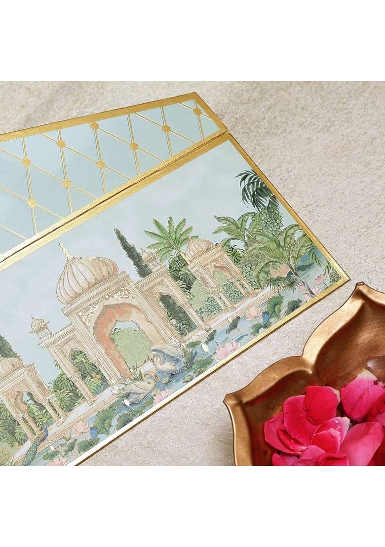 Pink Paper Co Luxurious Shagun Envelope Money Envelopes for Gifting Cash with Gold Foil Printing Eid Pack of 10 - Indya