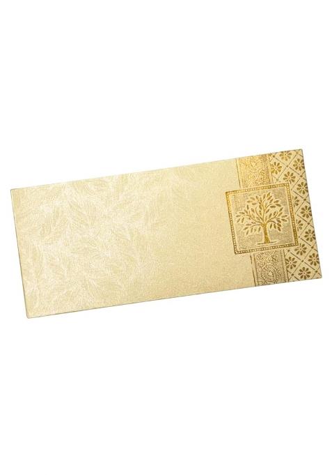 Vanya Creations Rectangle Shape Metallic Paper Shagun Envelopes for Gifting Sagan Lifafa Wedding Pack of 100