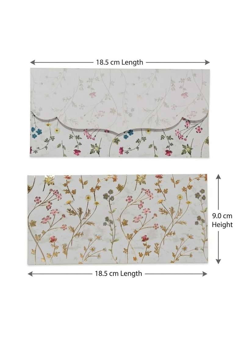 Jhintemetic Colourful Designer Shagun Lifafa Money Gift Envelope Digitally Printed for Gifting Money Pack of 50 - Indya