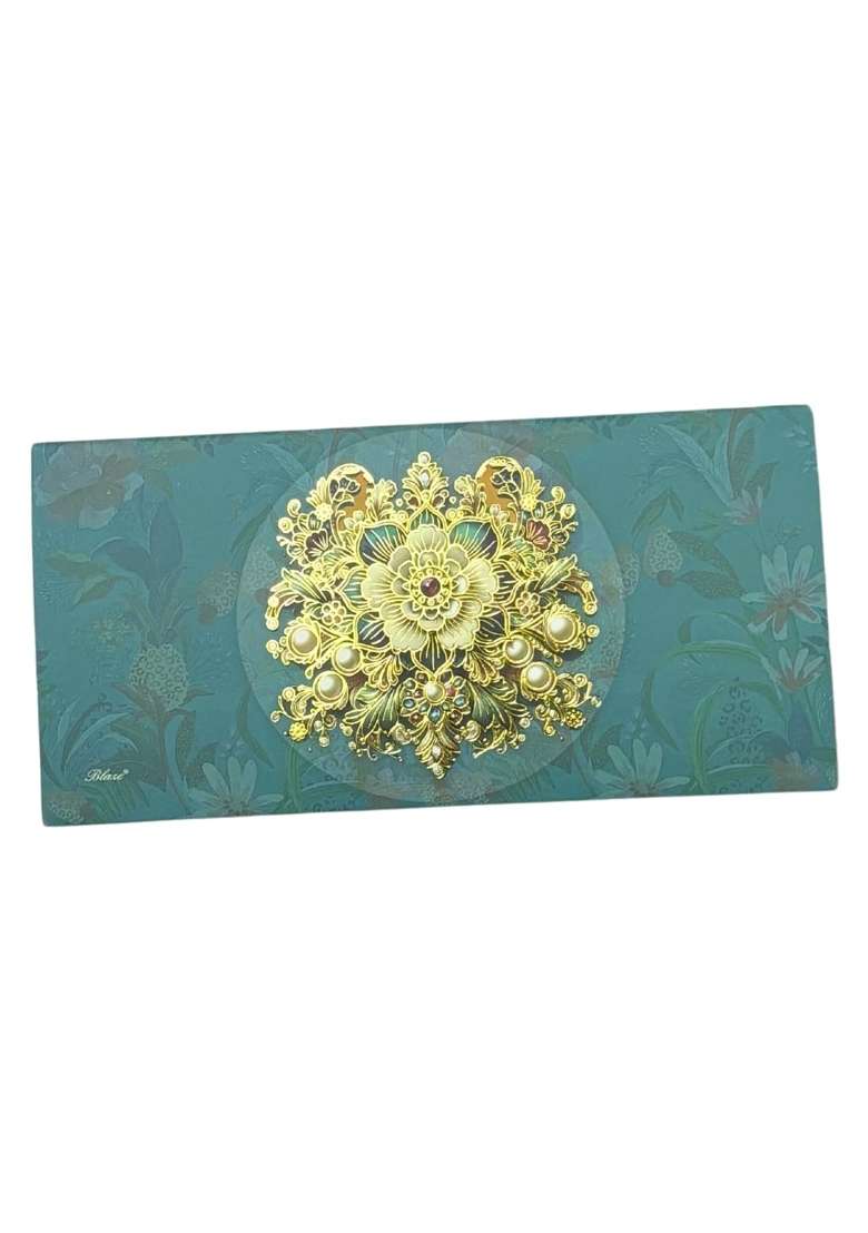 Vanya Creations Floral Bouquet Design 3 Fold Designer Shagun Envelopes for Gifting Money Rectangle Pack of 20 - Indya