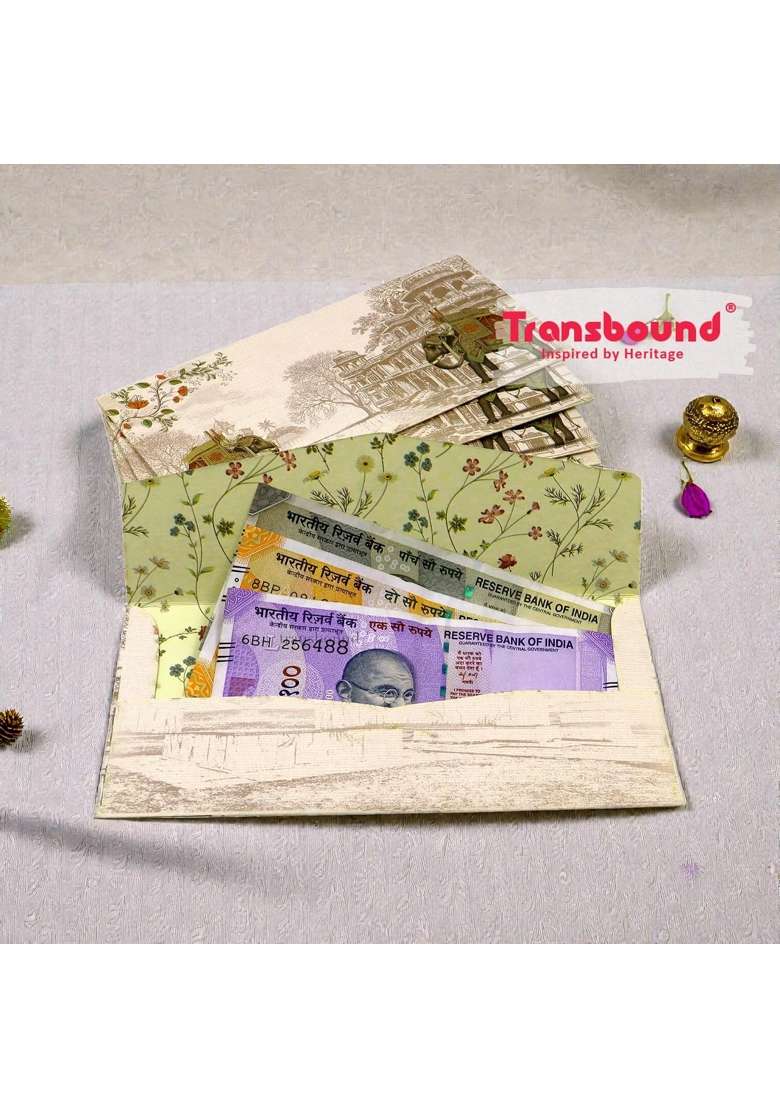 Transbound 40 Pcs Premium Colorful Shagun Lifafa Money Gift Envelopes for Wedding Cash Gifts Birthdays - Indya