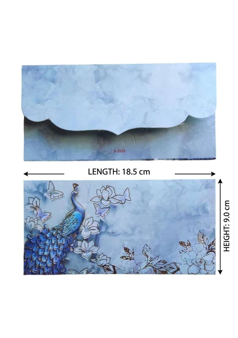 Jhintemetic Colourful Designer Shagun Lifafa Money Gift Envelope Digitally Printed for Gifting Money Pack of 50 - Indya