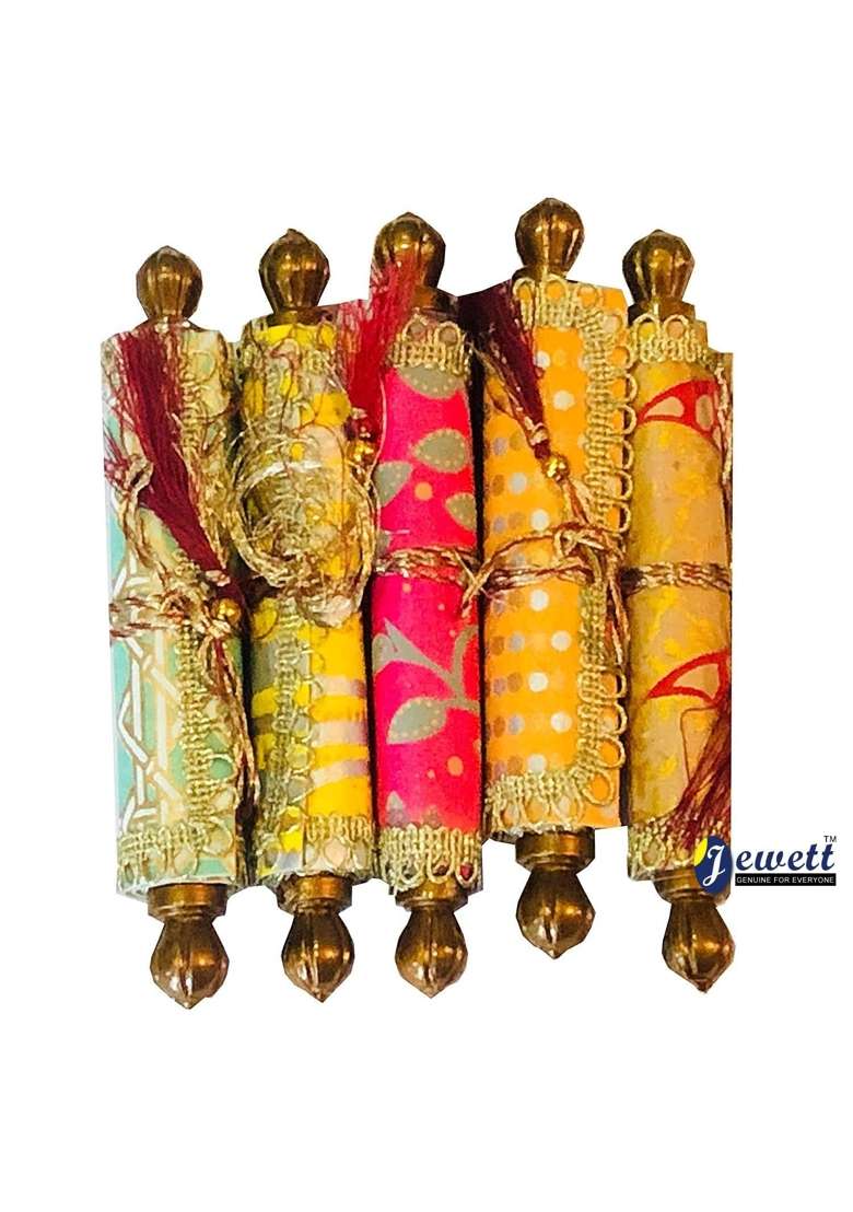 Jewett Ethnic Scroll Style Shagun Envelope Shahi Farmaan Style Gift Envelopes for Wedding Pack of 25 - Indya
