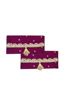 Navkathanak Purple Cloth Shagun Lifafa Pack of 2