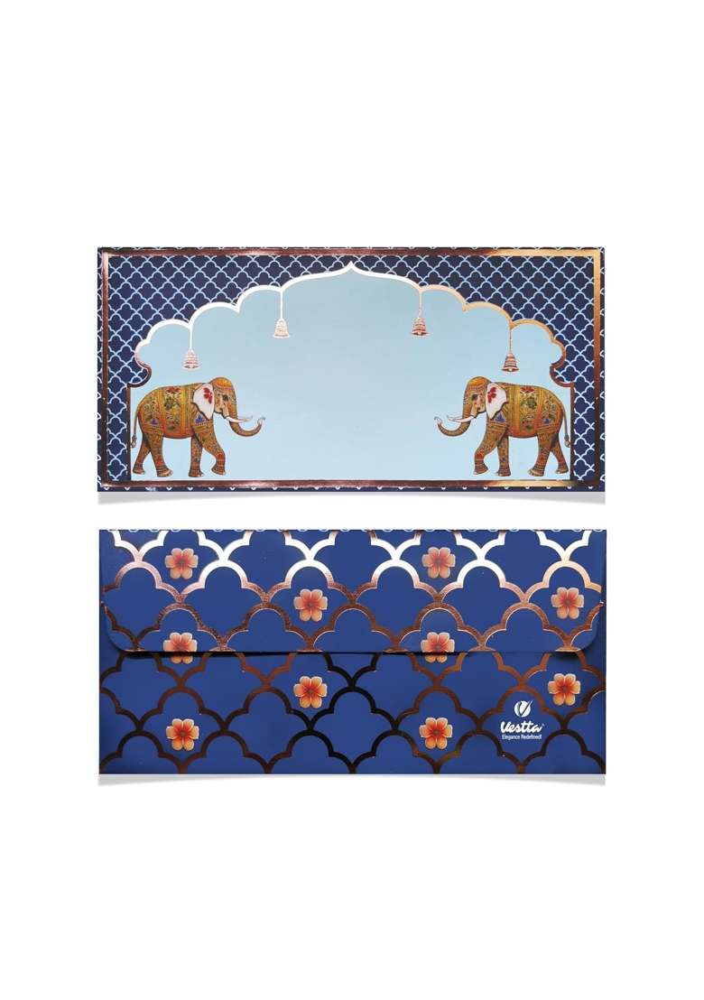 Vestta Elegance Redefined Shagun Envelopes for Gifting Money Pichwai Design Matt Finish 7 and Half L - Indya