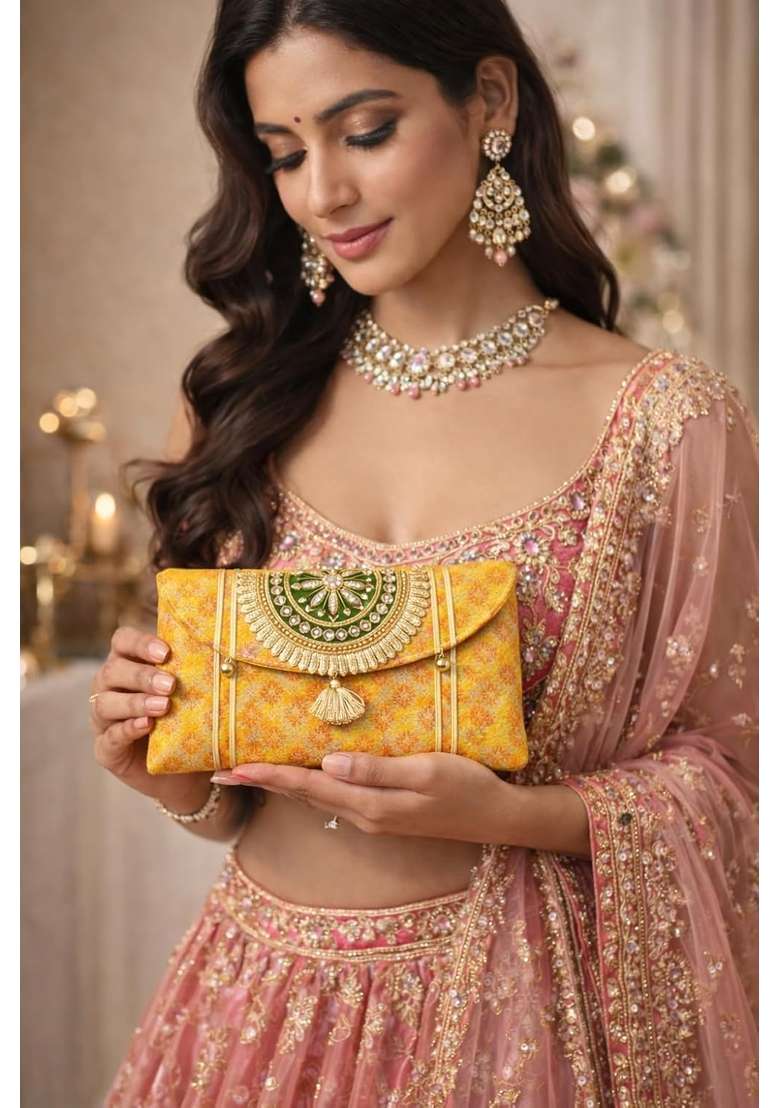 Kyzzo Shagun Money Envelopes Multicolor Gift Cash Envelopes for Weddings Diwali Anniversary Pack of 4 - Indya